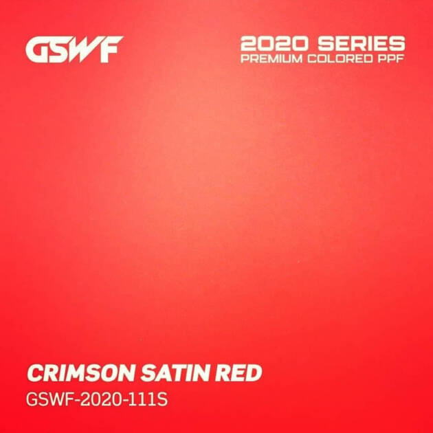 GSWF®️ ChromaGuard™️ Satin Crimson Red 24,5m² - 1,52m x 16,5m