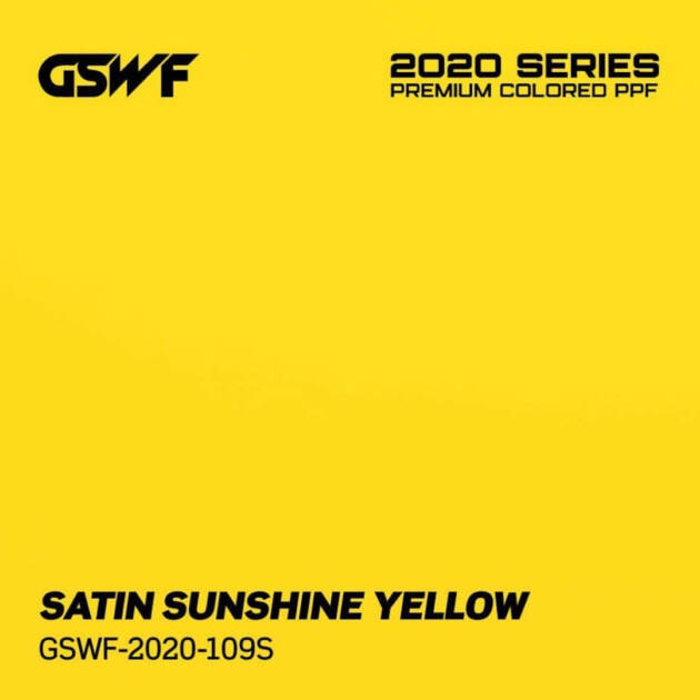 GSWF®️ ChromaGuard™️ Satin Sunshine Yellow | Folia do zmiany koloru 100% TPU PPF | Satyna | Żółty